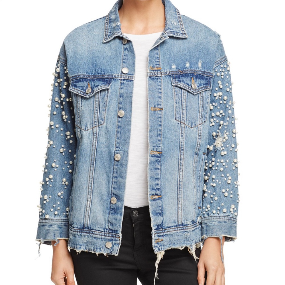 Embellished denim jacket